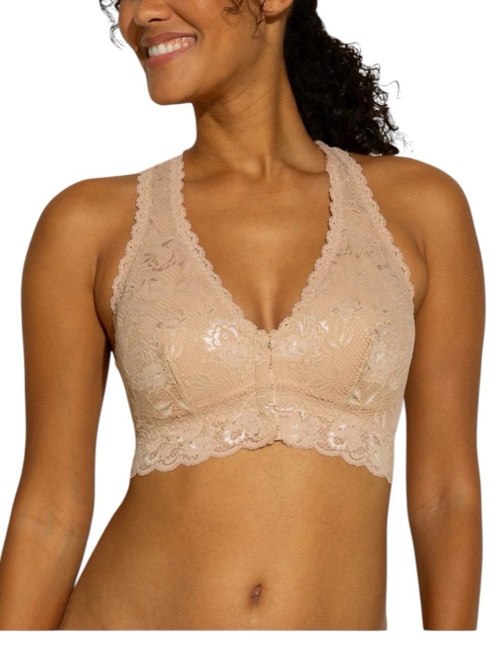 NWT Cosabella Valeria Post Surgical Racerback Lace Bralette Large Sette
